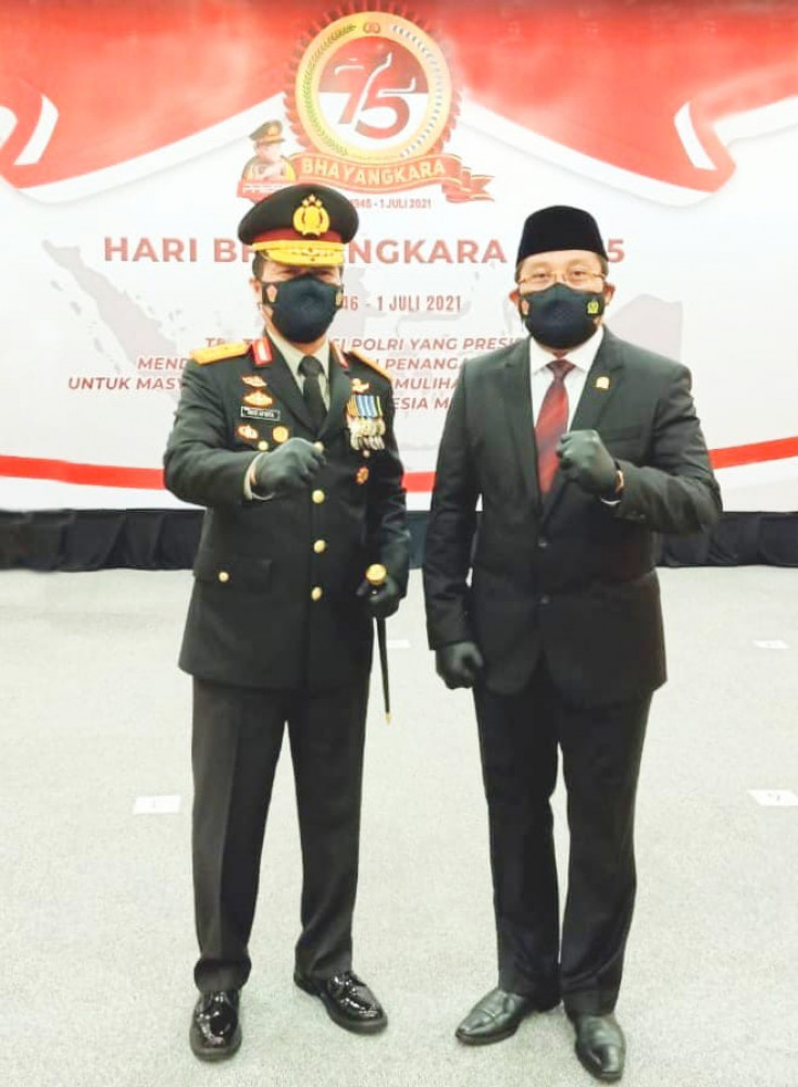 Hari Bhayangkara ke 75 Tahun , DPRD Jatim dukung penuh PPKM Darurat